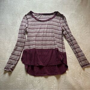 Purple Striped Toad and Co long sleeve shirt